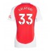 Arsenal Riccardo Calafiori #33 Dámské Domácí Dres 2024-25 Krátkým Rukávem